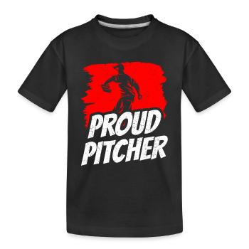 Fier lanceur de baseball Lanceur Hobby - T-shirt bio Premium Enfant - noir - Devant