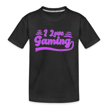 J’adore jouer - T-shirt bio Premium Enfant - noir - Devant