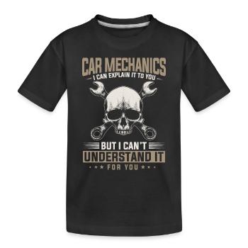 Mécanicien automobile, mécanicien, mécanicien automobile - T-shirt bio Premium Enfant - noir - Devant