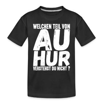 Aachener Slang - Kinder Premium Bio T-Shirt - Schwarz - Vorne