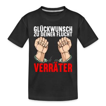 Abschiedsgeschenk Kollege Jobwechsel - Kinder Premium Bio T-Shirt - Schwarz - Vorne