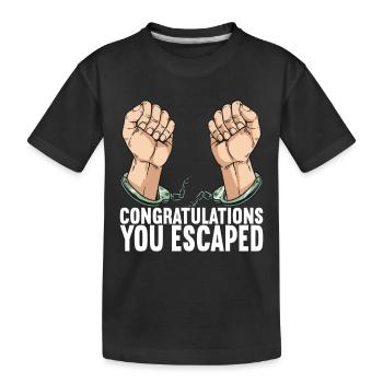 Abschiedsgeschenk Kollege Jobwechsel - Kinder Premium Bio T-Shirt - Schwarz - Vorne
