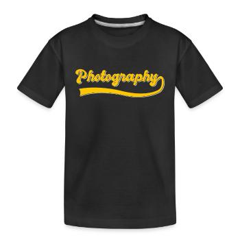 Photographie - T-shirt bio Premium Enfant - noir - Devant
