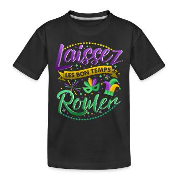 Mardi gras good times roll laissez bon temps roule - Kinder Premium Bio T-Shirt - Schwarz - Vorne