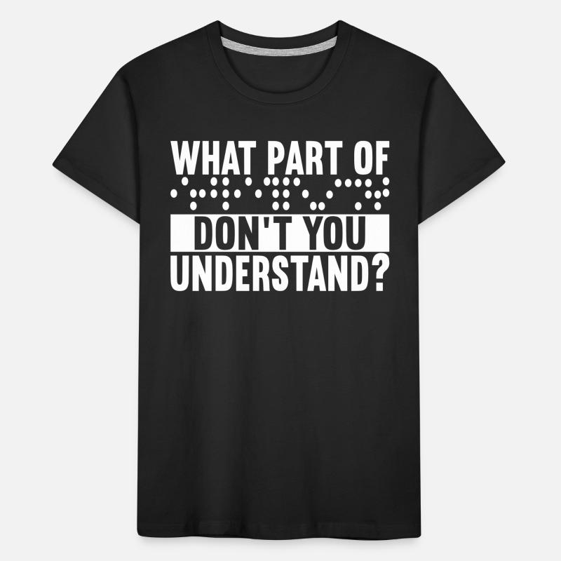 Blind visual impairment Kids' Premium Organic T-Shirt