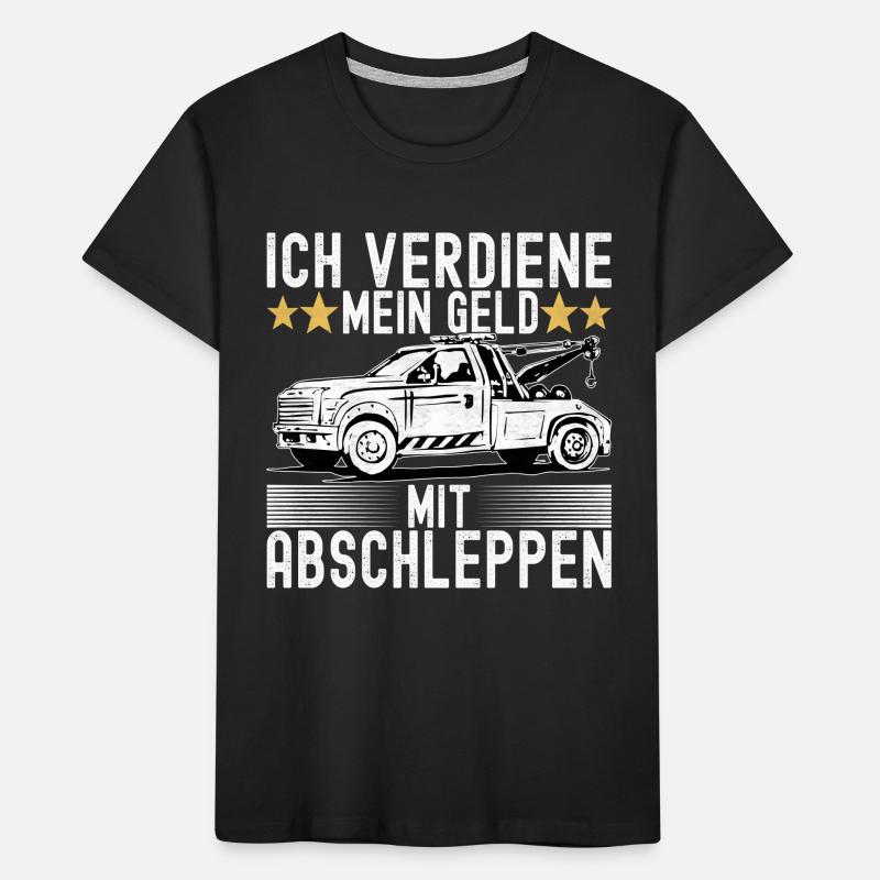 Abschleppwagen Abschleppdienst Kinder Premium Bio T-Shirt