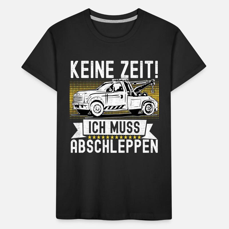 Abschleppwagen Abschleppdienst Kinder Premium Bio T-Shirt