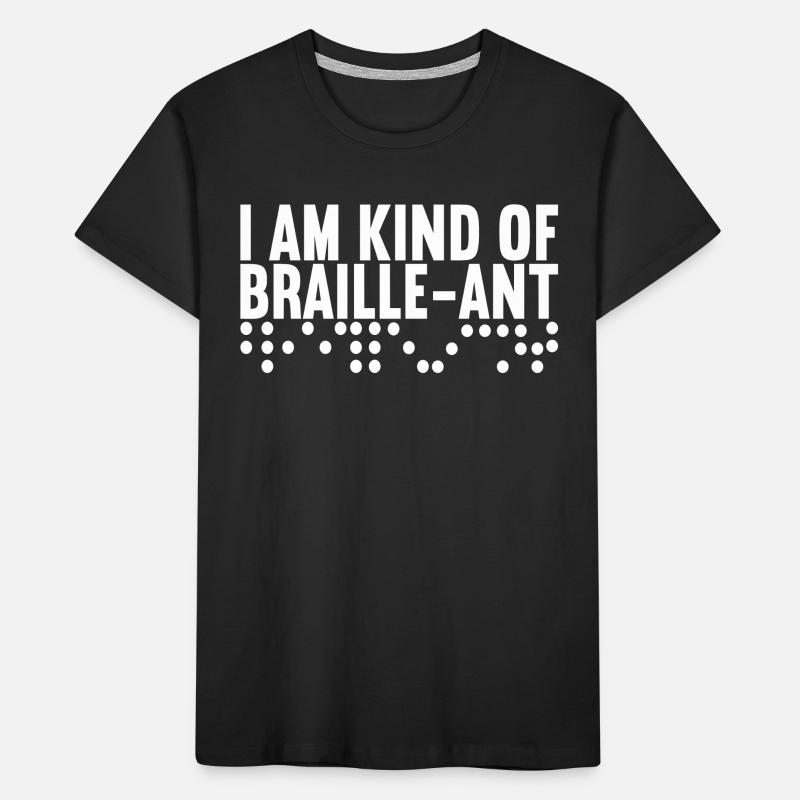 Blind Sehbehinderung Kinder Premium Bio T-Shirt