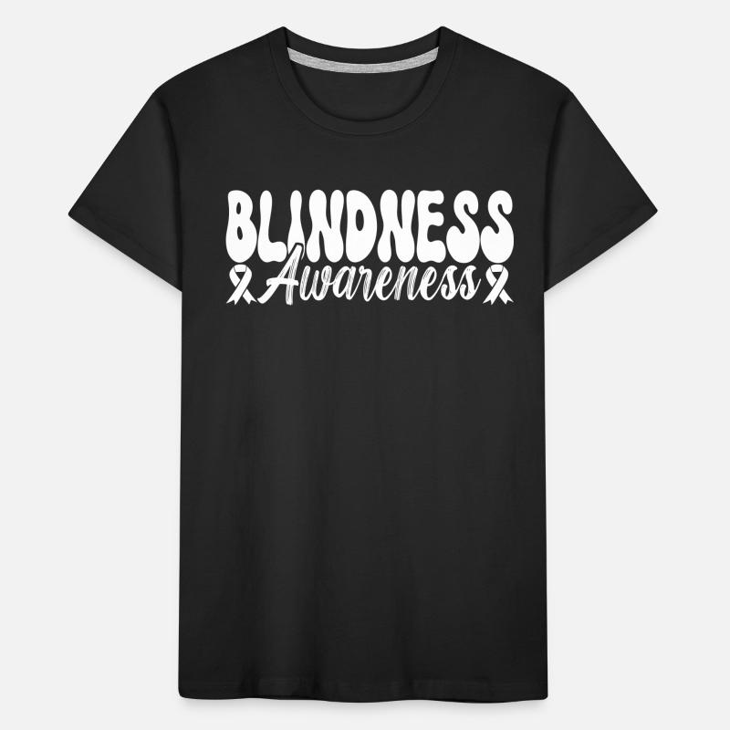 Blind visual impairment Kids' Premium Organic T-Shirt