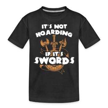 Larp, Live-Action-Rollenspiel - Kinder Premium Bio T-Shirt - Schwarz - Vorne