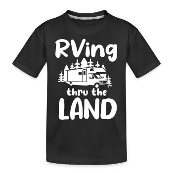 Camping camping-car - T-shirt bio Premium Enfant - noir - Devant