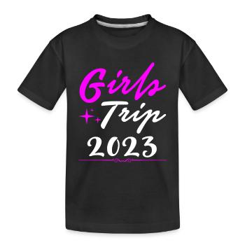 Girl Strip 2023 Girls Trip Crew Girls Tour Girls - T-shirt bio Premium Enfant - noir - Devant