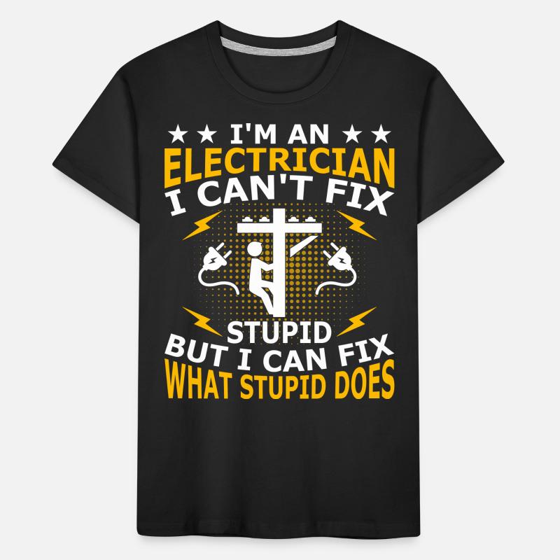 Electrician Electronics Technician Electrical Engineer Kids' Premium Organic T-Shirt