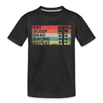 Drag Racing Race Car Retro Vintage - T-shirt bio Premium Enfant - noir - Devant