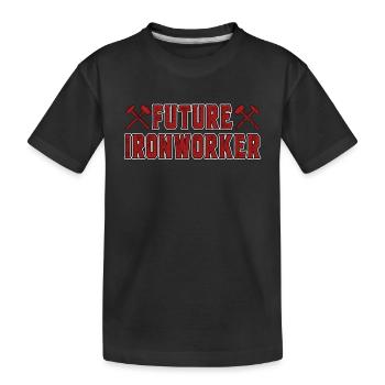 Métallurgiste Futur monteur de charpentes métalliques Ouvrier de la construction - T-shirt bio Premium Enfant - noir - Devant