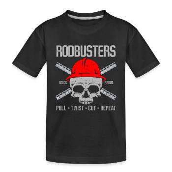 Ferronnier Rodbusters Pull Twist Cut Arc Soudage - T-shirt bio Premium Enfant - noir - Devant