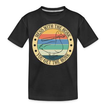 Cadeau Oies Fair Goose - T-shirt bio Premium Enfant - noir - Devant