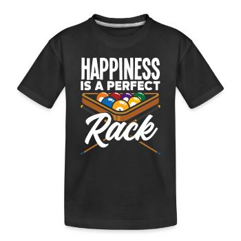 Billiards Sports Happy Hobby Sportsman - Kids' Premium Organic T-Shirt - black - Front