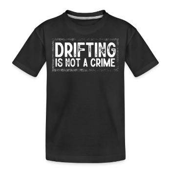 Drifts Drifting, Autodrift - Kinder Premium Bio T-Shirt - Schwarz - Vorne