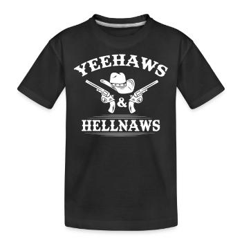 Rodeo, Western Riding - Kids' Premium Organic T-Shirt - black - Front