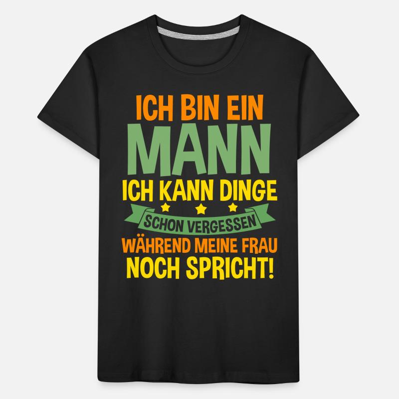 Ich Bin Ein Mann Kinder Premium Bio T-Shirt