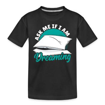 Demandez-moi si je rêve Rêve lucide - T-shirt bio Premium Enfant - noir - Devant