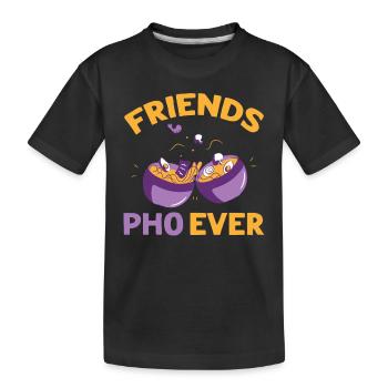 Amis Pho-Ever Amitié Pho Soupes - T-shirt bio Premium Enfant - noir - Devant