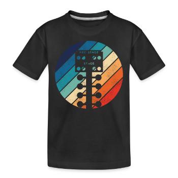 Drag Racing Race Car Retro Vintage - Kinder Premium Bio T-Shirt - Schwarz - Vorne