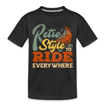 Skaten, Rollschuhlaufen - Kinder Premium Bio T-Shirt - Schwarz - Vorne