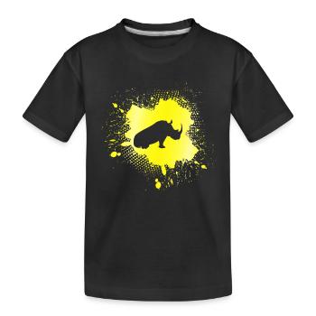 Nashorn - Kinder Premium Bio T-Shirt - Schwarz - Vorne