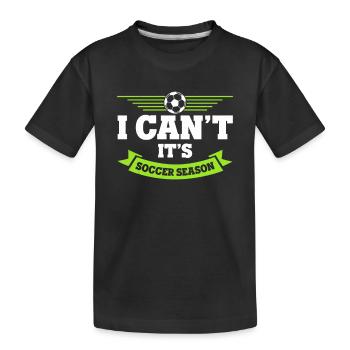 Coaching Fußball Vater Trainer Fußballtrainer - Kinder Premium Bio T-Shirt - Schwarz - Vorne