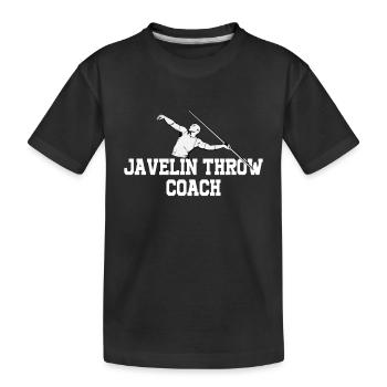 Lancer du javelot athlétisme Lanceur de javelot - T-shirt bio Premium Enfant - noir - Devant