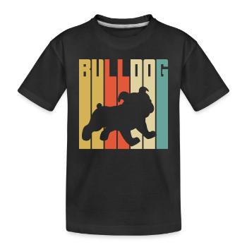 Bouledogue - T-shirt bio Premium Enfant - noir - Devant