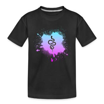 Snake - Kids' Premium Organic T-Shirt - black - Front