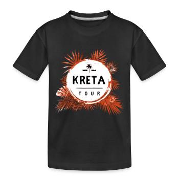 Tour de Crète coloré - T-shirt bio Premium Enfant - noir - Devant