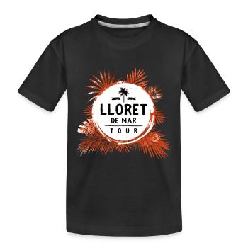 Lloret De Mar Tour Bunt - Kinder Premium Bio T-Shirt - Schwarz - Vorne