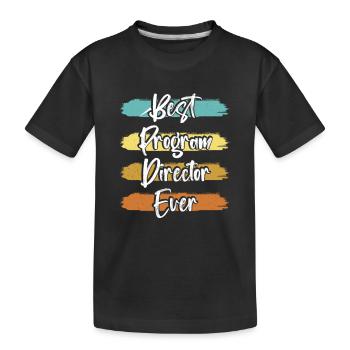 Director - Kids' Premium Organic T-Shirt - black - Front