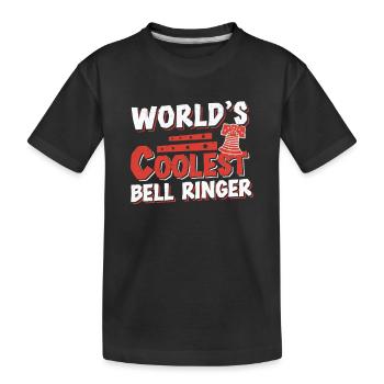Awesome Bell Ringing Hobby For A Campanologist - Kids' Premium Organic T-Shirt - black - Front
