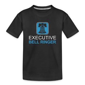 Awesome Bell Ringing Camapanology The Executive - Kids' Premium Organic T-Shirt - black - Front