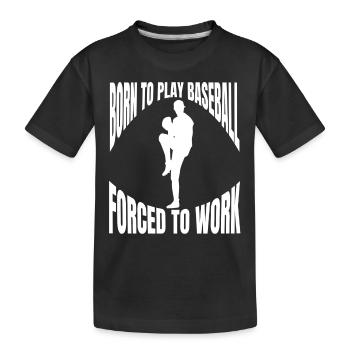 Cadeau de baseball Jeu de baseball Amateurs de baseball - T-shirt bio Premium Enfant - noir - Devant