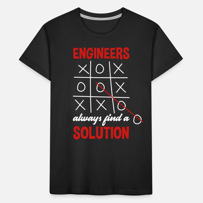 Engineer engineers always find a solution Kids' Premium Organic T-Shirt