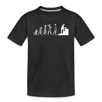Concrete Finisher Evolution Cool Cement Masonry - Kids' Premium Organic T-Shirt - black - Front