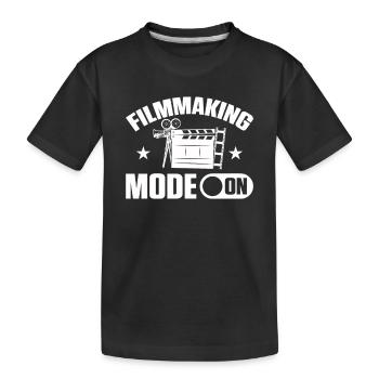 Videographer Filmmaker Film Director Filmmaking - Kids' Premium Organic T-Shirt - black - Front