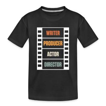 Videographer Filmmaker Film Director Filmmaking - Kids' Premium Organic T-Shirt - black - Front