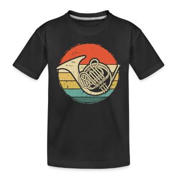 Français corniste Français corniste Français corniste - T-shirt bio Premium Enfant - noir - Devant