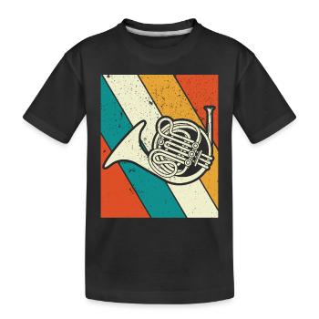 Français corniste Français corniste Français corniste - T-shirt bio Premium Enfant - noir - Devant
