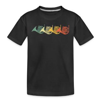 Français corniste Français corniste Français corniste - T-shirt bio Premium Enfant - noir - Devant