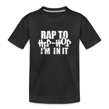 Du rap au hip-hop Je suis dedans Genre musical Rap - T-shirt bio Premium Enfant - noir - Devant