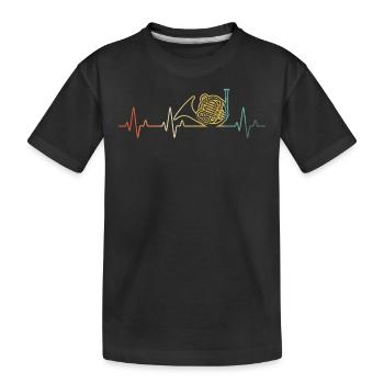 Français corniste Français corniste Français corniste - T-shirt bio Premium Enfant - noir - Devant