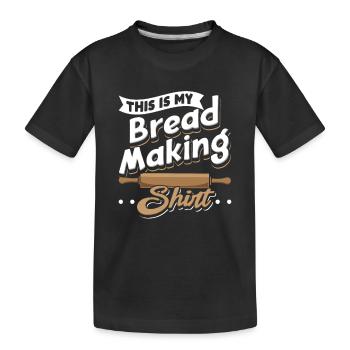 C’est ma chemise de fabrication de pain pain boulanger cuisson - T-shirt bio Premium Enfant - noir - Devant